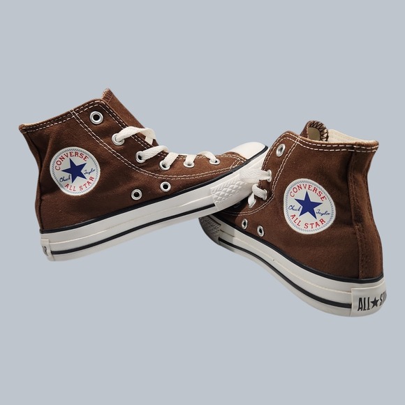 Converse Other - Converse Chuck Taylor All Star High Top Kids Size 1 Chocolate Brown